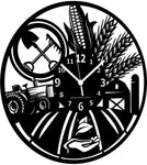 Farming ➤ Orologio da Parete - Fattoria Contadino Agricoltore - Idea Regalo