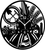 Farming ➤ Orologio da Parete - Fattoria Contadino Agricoltore - Idea Regalo