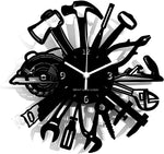 Tools ➤ Orologio da Parete Strumenti Falegname Meccanico Utensili Garage