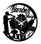 Barber Shop ➤ Orologio in Vinile da Parete - Barbiere Parrucchiere #4