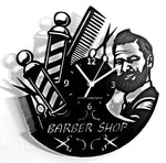 BARBER SHOP ➤ Orologio da Parete in Legno Parrucchiere Barbiere Salone