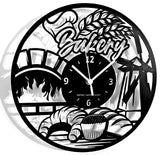 FORNAIO ➤ Orologio da Parete in Legno Pasticceria Forno Pane Bakery Idea Regalo