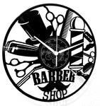 Barber Shop ➤ Orologio in Vinile da Parete - Barbiere Parrucchiere #6