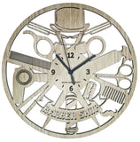 BARBER SHOP ➤ Orologio da Parete per Barbiere Parrucchiere Salone Bellezza Barba Capelli