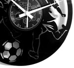 Calcio ➤ Orologio in Vinile da Parete Squadra Giocatore