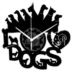 Cani Dogs ➤ Orologio in Vinile da Parete - Animali Domestici Cane #1