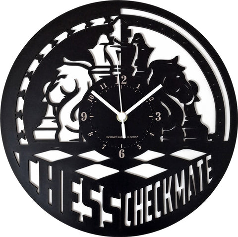 Scacchi ➤ Orologio da Parete Chess Giocatore Checkmate