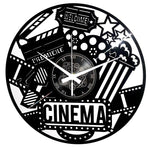 Cinema ➤ Orologio in Vinile da Parete - Appassionati Teatro Film Movie