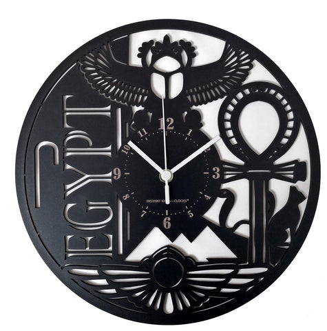 Egitto ➤ Orologio da Parete - Piramidi Horus Simbologia Ankh Etnico