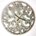 FARFALLE ➤ Orologio da Parete in Legno