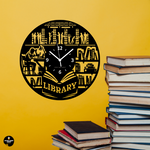 LIBRARY ➤ Orologio da Parete - Biblioteca Libreria Idea Regalo Libri Appassionato