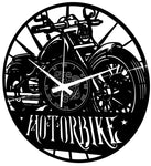 Motociclismo ➤ Orologio in Vinile da Parete - Motorbike Moto Rider Motorcycle