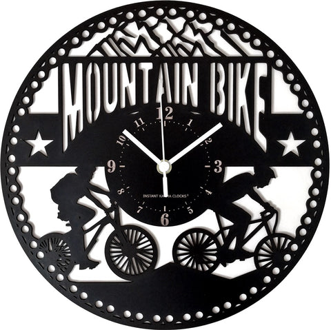 Mountain Bike ➤ Orologio da Parete - Ciclismo Montagna Bicicletta