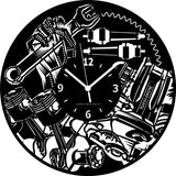 MECCANICO ➤ Orologio da Parete - Autofficina Officina Car Service Attrezzi Idea Regalo