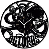 Piovra ➤ Orologio da Parete in Legno Polpo Mare Abissi Octopus