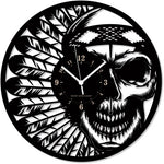 Old Skull ➤ Orologio da Parete - Teschio Idea Regalo