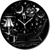 LIBRI BOOKS ➤ Orologio da Parete - Reading Leggere Libro Lettura Scuola Studio