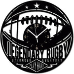 Rugby ➤ Orologio da Parete in Legno Sport Squadra Giocatore