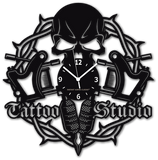 STUDIO TATTOO ➤ Orologio da Parete Grande Per Tatuatore 40cmx40cm