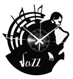 Jazz ➤ Orologio in Vinile da Parete Musica Concerto Sax