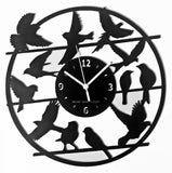 Uccellini ➤ Orologio da Parete in Legno Birds Natura