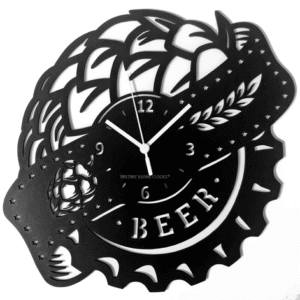 BIRRA ➤ Orologio da Parete in Legno