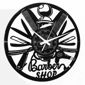 Barber Shop #4 ➤ Orologio in Vinile da Parete