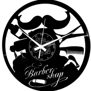 Barber Shop #9 ➤ Orologio in Vinile da Parete