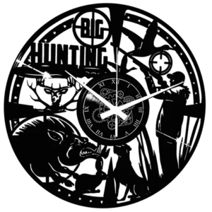 Caccia #2 ➤ Orologio in Vinile da Parete