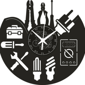 Elettricista ➤ Orologio in Vinile