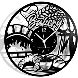 FORNAIO ➤ Orologio da Parete in Legno