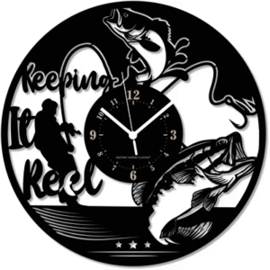 Fishing Pescatore ➤ Orologio da Parete