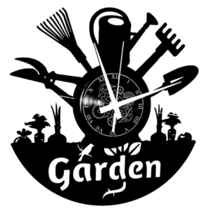 Garden ➤ Orologio in Vinile da Parete