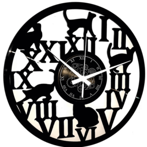 Gatti Numeri Romani ➤ Orologio in Vinile