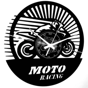 Moto Racing ➤ Orologio in Vinile da Parete