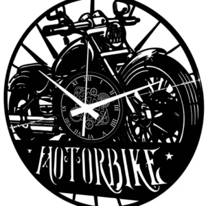 Motociclismo ➤ Orologio in Vinile da Parete