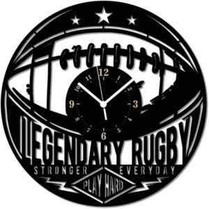 Rugby ➤ Orologio da Parete in Legno