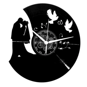 Sposi Matrimonio ➤ Orologio in Vinile da Parete