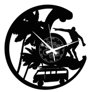 Surf ➤ Orologio in Vinile da Parete
