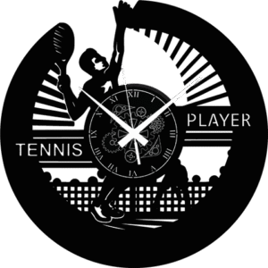 Tennis ➤ Orologio in Vinile da Parete