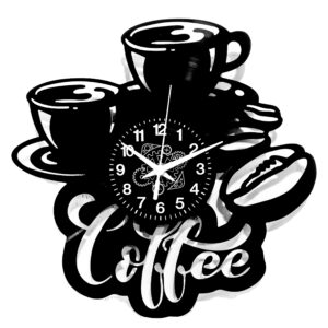 Caffè - Orologio da parete in Vinile